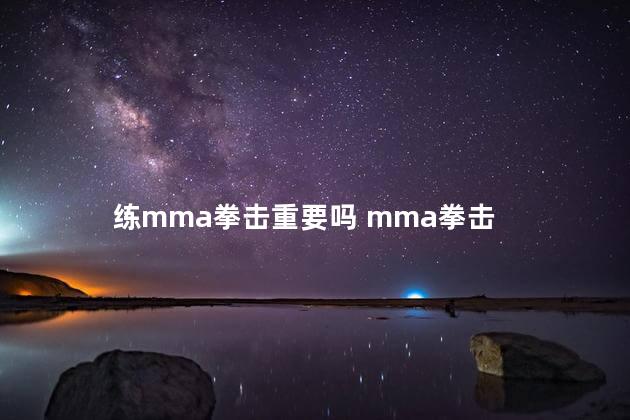 练mma拳击重要吗 mma拳击